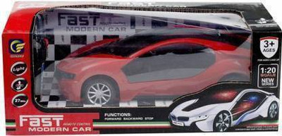 Just97 Wireless Remote Control Fast Modern Car With 3D Light CAR_RC_RED30(Red)
