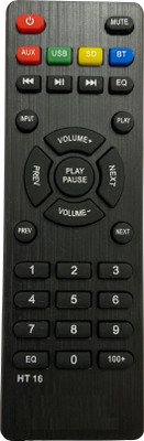 SHIELDGUARD Home Theater System Remote Control No. 279, Compatible for Home Theater Zebronics Remote Controller(Black)