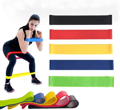 NORWICH ENTERPRISE Resistance Bands, Loop Hip Band, Home Exercise Bands Glute Bands for Women & Men Resistance Tube(Multicolor)