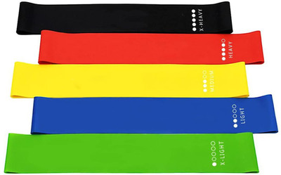 NORWICH ENTERPRISE Resistance Band Rubber Loops Fitness Equipment Gym Strength Training Power Bands Resistance Tube(Multicolor)