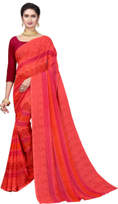 Vimalnath Synthetics Self Design Daily Wear Georgette Saree(Pink)