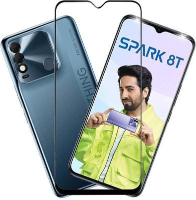 ROYALBASE Edge To Edge Tempered Glass for TECNO SPARK 8T(Pack of 1)