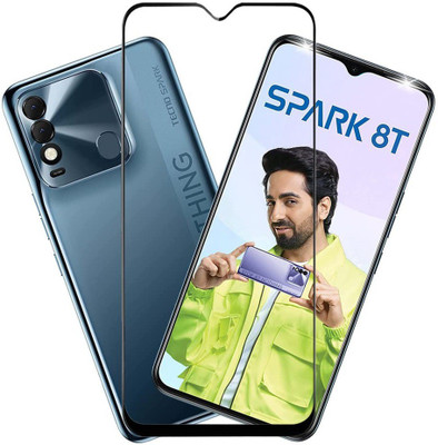 AB PRIME Edge To Edge Tempered Glass for TECNO SPARK 8T(Pack of 1)