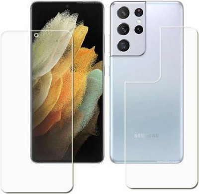 PONDRIK Front and Back Screen Guard for Samsung Galaxy S21 ultra 5G(Pack of 2)
