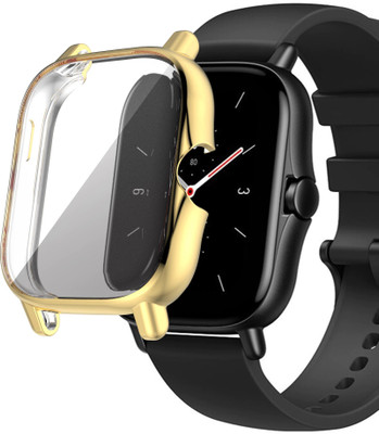 KAZUKI Front and Back Screen Guard for Amazfit Bip S Bumper Case Cover (Gold)(Pack of 1)