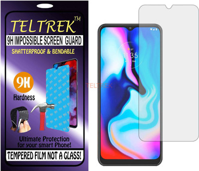 TELTREK Tempered Glass Guard for MOTO E7 PLUS (Flexible Shatterproof)(Pack of 1)