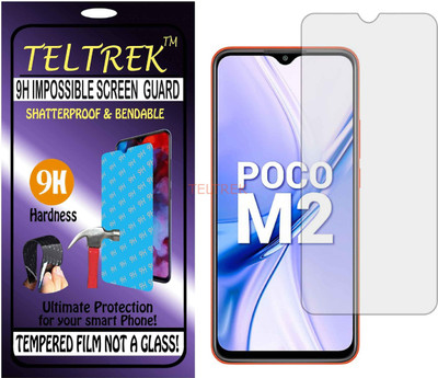 TELTREK Tempered Glass Guard for REDMI POCO M2 (Flexible Shatterproof)(Pack of 1)