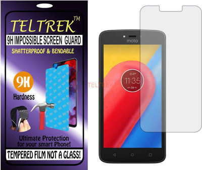 TELTREK Tempered Glass Guard for MOTOROLA MOTO C XT 1750 (Flexible Shatterproof)(Pack of 1)