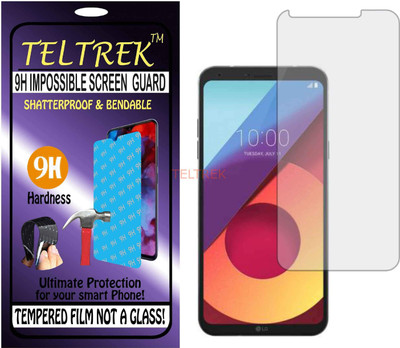 TELTREK Tempered Glass Guard for LG Q6 PLUS (Flexible Shatterproof)(Pack of 1)