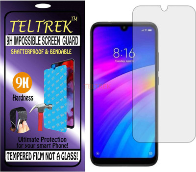 TELTREK Tempered Glass Guard for XIAOMI REDMI 7 (Flexible Shatterproof)(Pack of 1)