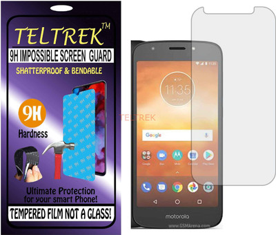 TELTREK Tempered Glass Guard for MOTO E5 PLAY ANDROID OREO GO (Flexible Shatterproof)(Pack of 1)