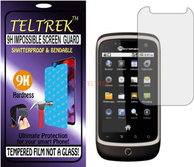 TELTREK Tempered Glass Guard for MICROMAX A70 (Flexible Shatterproof)(Pack of 1)