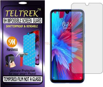 TELTREK Tempered Glass Guard for MI REDMI NOTE 7S (Flexible Shatterproof)(Pack of 1)