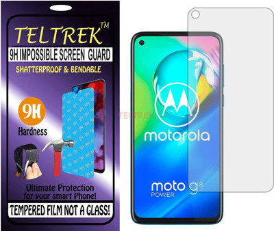 TELTREK Tempered Glass Guard for MOTOROLA MOTO G8 POWER (Flexible Shatterproof)(Pack of 1)