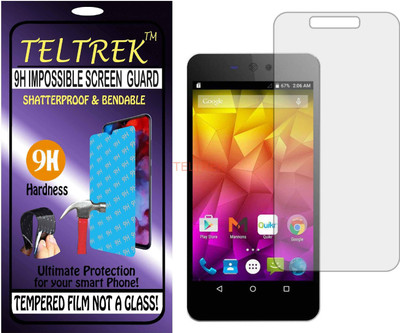 TELTREK Tempered Glass Guard for MICROMAX CANVAS SELFIE LENS Q345 (Flexible Shatterproof)(Pack of 1)