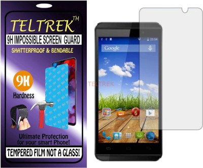 TELTREK Tempered Glass Guard for MICROMAX CANVAS FIRE 2 A104 (Flexible Shatterproof)(Pack of 1)