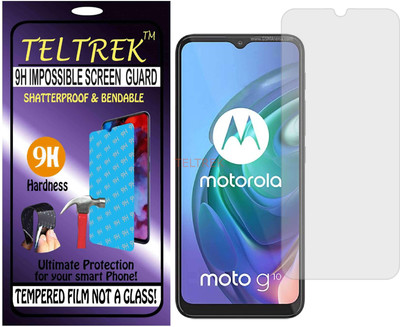 TELTREK Tempered Glass Guard for MOTOROLA G10 POWER (Flexible Shatterproof)(Pack of 1)