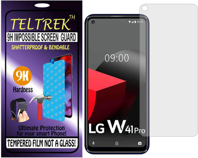 TELTREK Tempered Glass Guard for LG W41 PLUS (Flexible Shatterproof)(Pack of 1)
