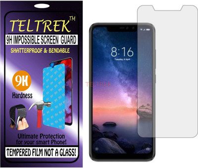 TELTREK Tempered Glass Guard for MI REDMI NOTE 6 PRO (Flexible Shatterproof)(Pack of 1)