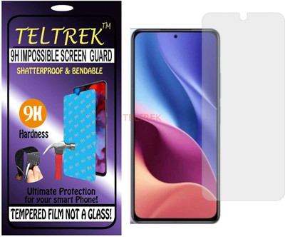 TELTREK Tempered Glass Guard for XIAOMI POCO F3 M2012K11AG (Flexible Shatterproof)(Pack of 1)