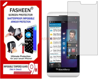 Fasheen Tempered Glass Guard for BLACKBERRY Z10 (Flexible Shatterproof)(Pack of 1)