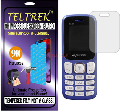 TELTREK Tempered Glass Guard for MICROMAX X381 (Flexible Shatterproof)(Pack of 1)