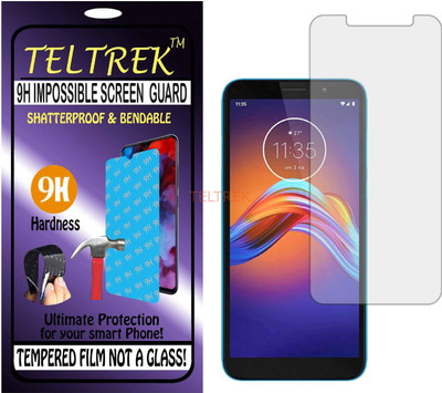 TELTREK Tempered Glass Guard for MOTOROLA MOTO E6 PLAY (Flexible Shatterproof)(Pack of 1)