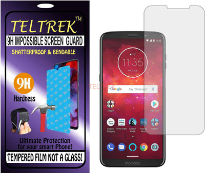 TELTREK Tempered Glass Guard for MOTOROLA Z3 PLAY (Flexible Shatterproof)(Pack of 1)