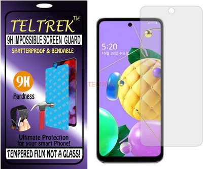TELTREK Tempered Glass Guard for LG Q52 (Flexible Shatterproof)(Pack of 1)