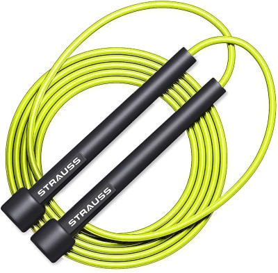 Strauss Speed Skipping Rope | Jumping Rope for Kids, Men & Women Freestyle Skipping Rope(Yellow, Length: 300 cm)