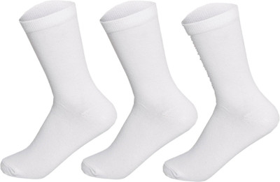 ARYANSHI Men Solid Mid-Calf/Crew(Pack of 3)
