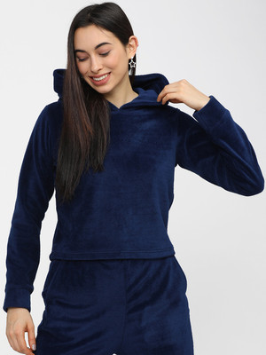 Tokyo Talkies Full Sleeve Solid Women Sweatshirt