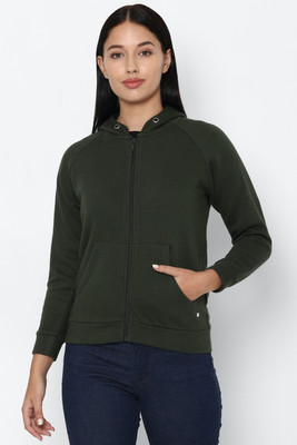 Allen Solly Full Sleeve Solid Women Sweatshirt