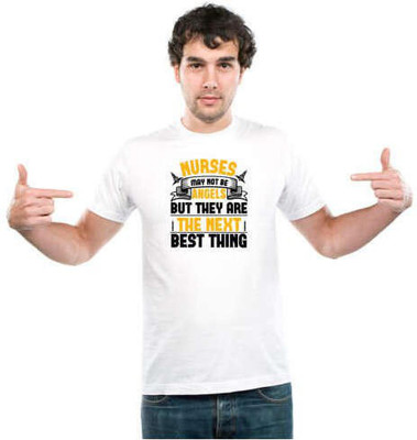UDNAG Typography Men Round Neck Black T-Shirt