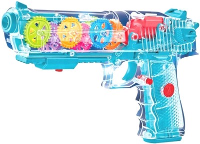 Goyal's Gear Electric Gun with Light & Sound Toy for Baby Musical Toy Gun for Kids Guns & Darts(Multicolor)