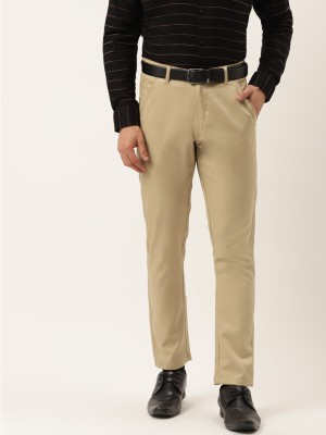 JAINISH Tapered Men Beige Trousers