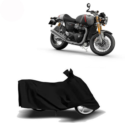 Exciting collections Two Wheeler Cover for Triumph(Thruxton 1200 R, Black)