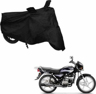 KEDIT Waterproof Two Wheeler Cover for Universal For Bike(Splendor Plus, Black)