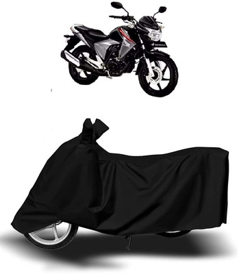 KEDIT Two Wheeler Cover for Honda(Unicorn Dazzler, Black)