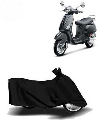 Exciting collections Two Wheeler Cover for Vespa(Vespa VXL 150, Black)