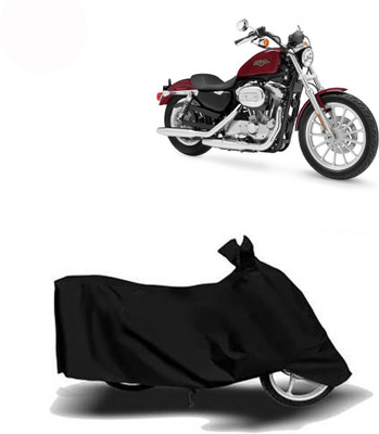 Exciting collections Two Wheeler Cover for Harley Davidson(XL 883, Black)