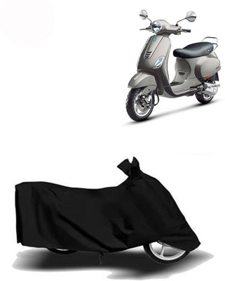 Exciting collections Two Wheeler Cover for Vespa(Vespa VXL 125, Black)