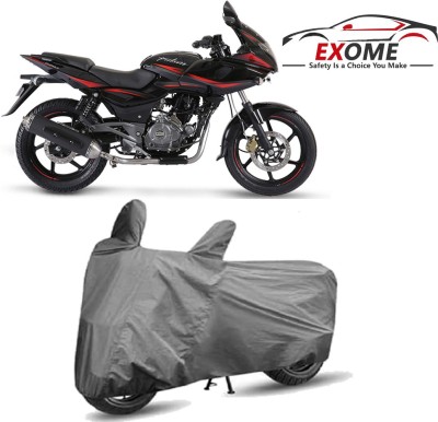 EXOME Two Wheeler Cover for Bajaj(Pulsar 220F, Grey)