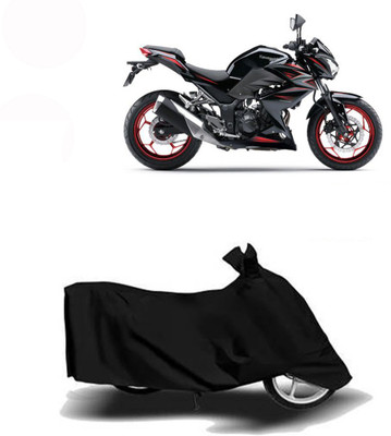 Exciting collections Two Wheeler Cover for Kawasaki(Z250, Black)