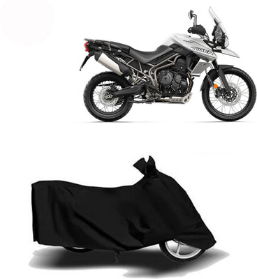 Exciting collections Two Wheeler Cover for Triumph(Tiger 800 XCA, Black)