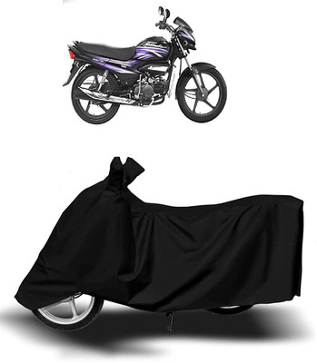 KEDIT Waterproof Two Wheeler Cover for Hero(Super Splendor, Black)