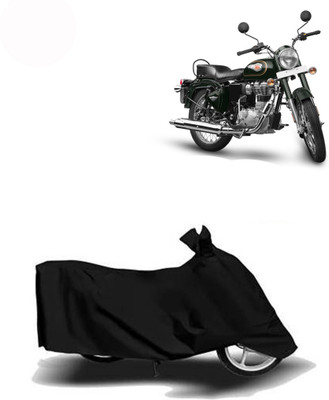 Exciting collections Two Wheeler Cover for Royal Enfield(Twin spark, Black)