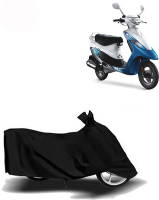 Exciting collections Two Wheeler Cover for TVS(Teenz, Black)