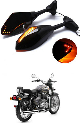 PRTEK Power Rear View Mirror For Royal Enfield Universal For Bike(Left, Right)