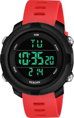 iCome Reborn 9062 Blue Digital Army Red Sports Digital Watch  - For Men